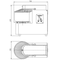 EASYLINE Teigknetmaschine abnehmbarer Kessel - 20 Liter / 400 Volt