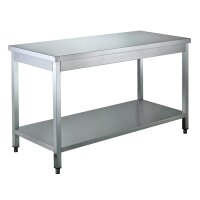 EASYLINE working table 600 with undershelf in various widths