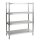 EASYLINE storage shelving 500 with 4 shelves in various widths