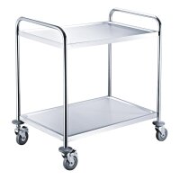 EASYLINE stainless steel serving trolley with 2, 3 or 5...