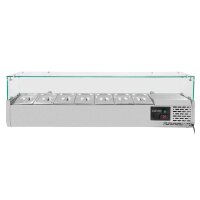 EASYLINE refrigerated top 330 with glass cover 7xGN1/4 -...