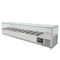 EASYLINE Kühlaufsatz 380 mit Glasabdeckung 9xGN1/3 - 2000