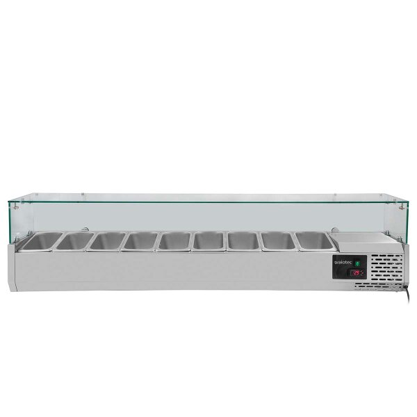 EASYLINE Kühlaufsatz 330 mit Glasabdeckung 9xGN1/4 - 1800
